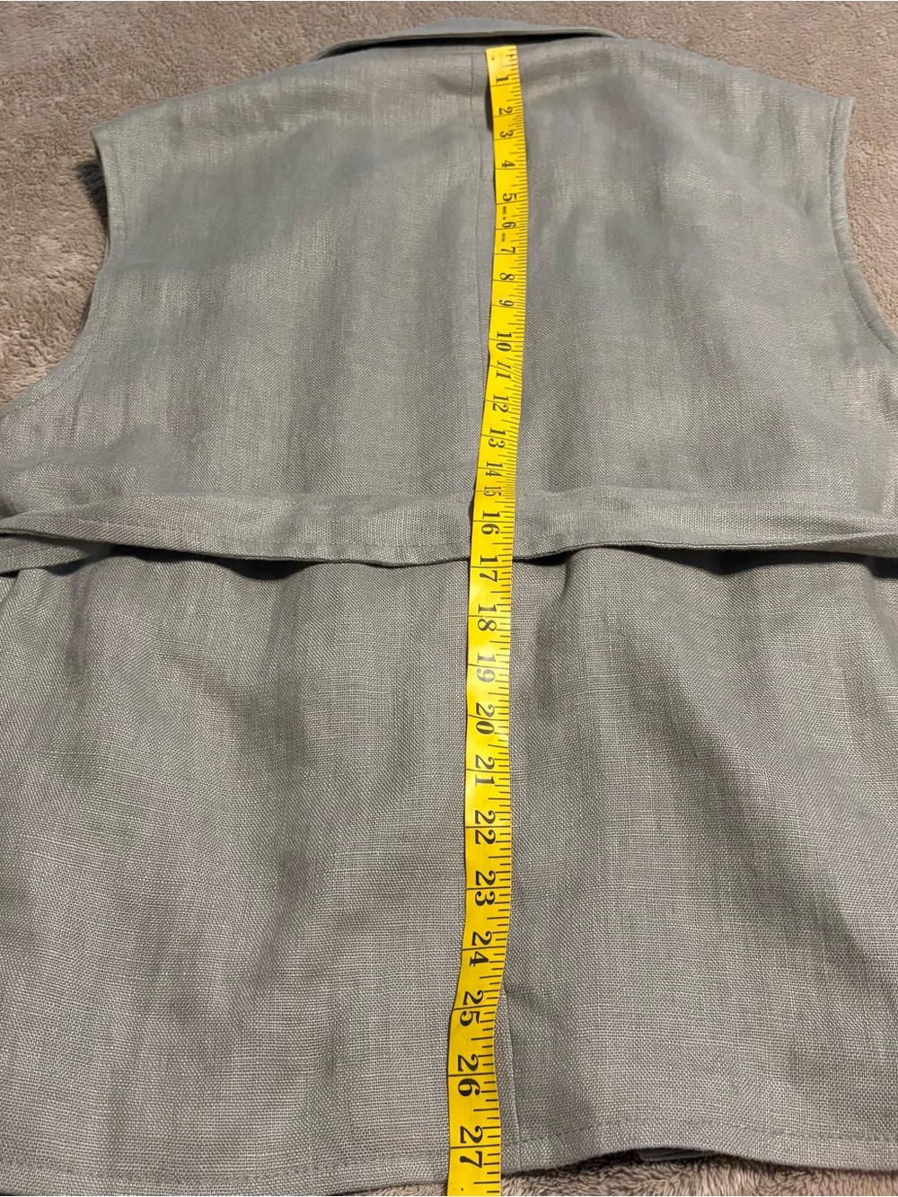 Zara 2-Piece Co-Ord Set Belted Vest Waistcoat S Wide Leg Pant Sage Size XS - Picture 4 of 14
